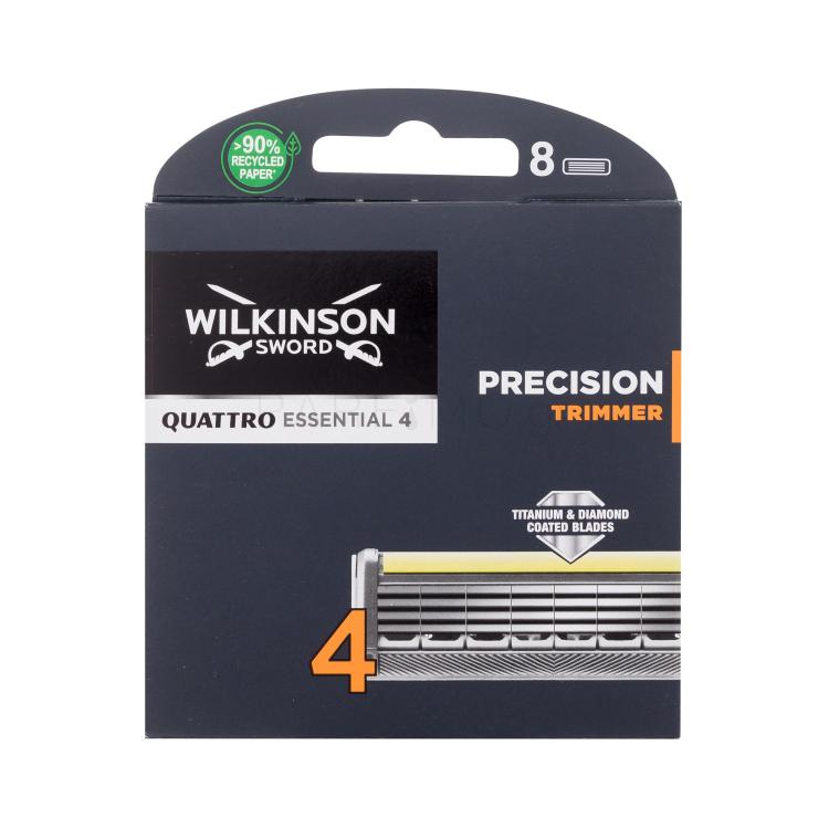 Wilkinson Sword Quattro Essential 4 Precision Trimmer Ανταλλακτικές λεπίδες για άνδρες Σετ