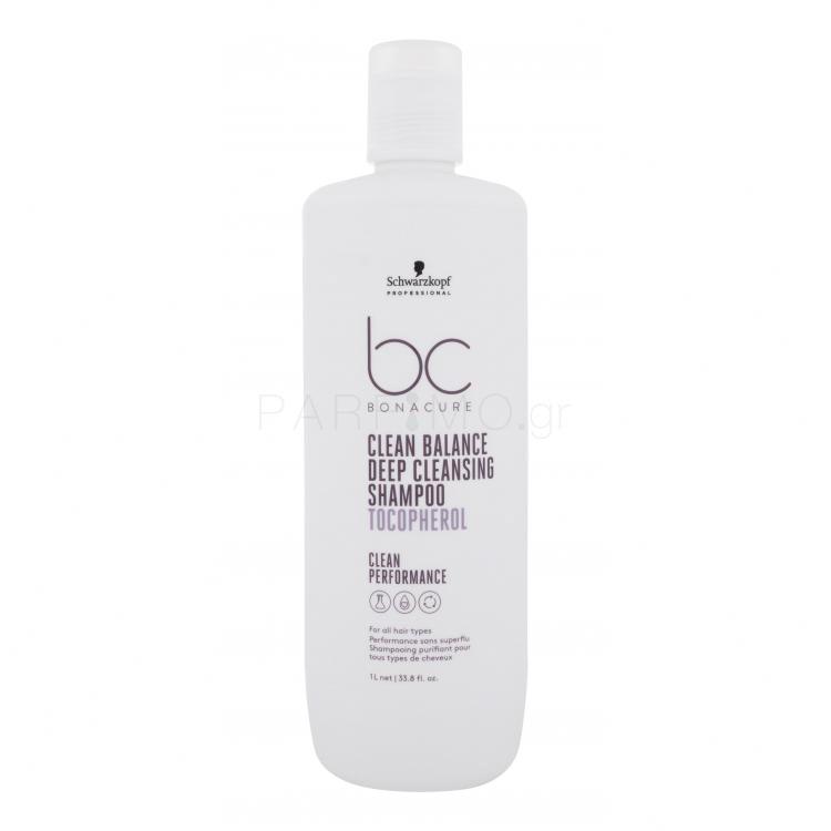 Schwarzkopf Professional BC Bonacure Clean Balance Tocopherol Shampoo Σαμπουάν για γυναίκες 1000 ml