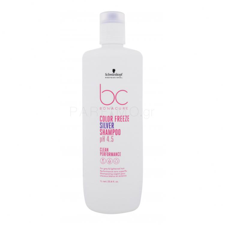 Schwarzkopf Professional BC Bonacure Color Freeze pH 4.5 Shampoo Silver Σαμπουάν για γυναίκες 1000 ml