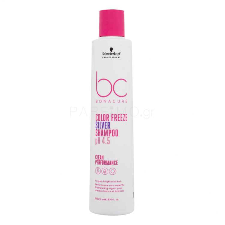 Schwarzkopf Professional BC Bonacure Color Freeze pH 4.5 Shampoo Silver Σαμπουάν για γυναίκες 250 ml