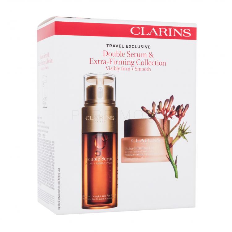 Clarins Double Serum &amp; Extra-Firming Collection Σετ δώρου Ορός προσώπου Double Serum 50 ml + κρέμα προσώπου ημέρας Extra-Firming Jour 50 ml