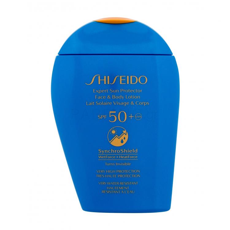 Shiseido Expert Sun Face &amp; Body Lotion SPF50+ Αντιηλιακό προϊόν για το σώμα για γυναίκες 150 ml