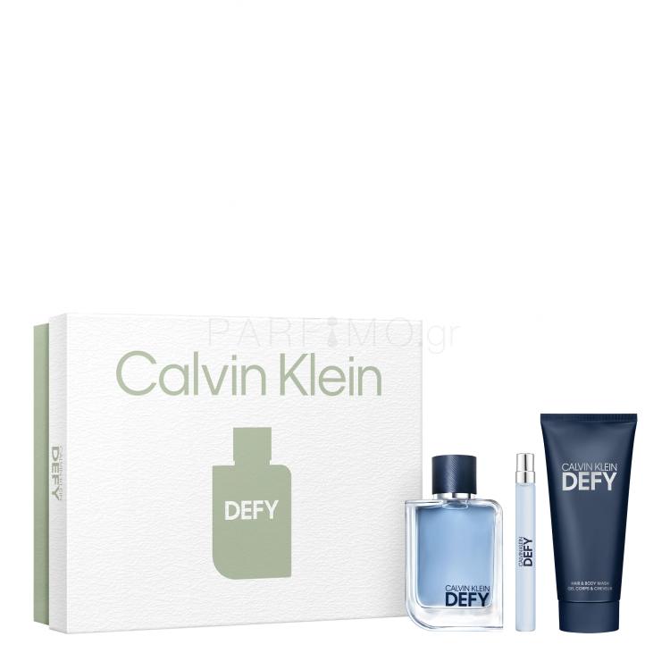 Calvin Klein Defy Σετ δώρου EDT 100 ml + EDT 10 ml + αφρόλουτρο 100 ml