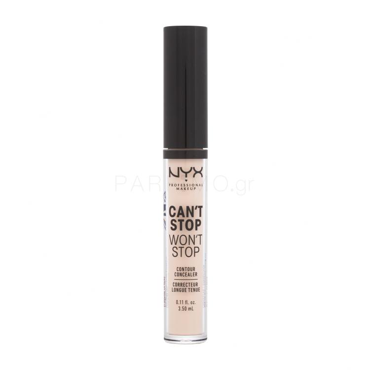 NYX Professional Makeup Can&#039;t Stop Won&#039;t Stop Contour Concealer Concealer για γυναίκες 3,5 ml Απόχρωση 06 Vanilla