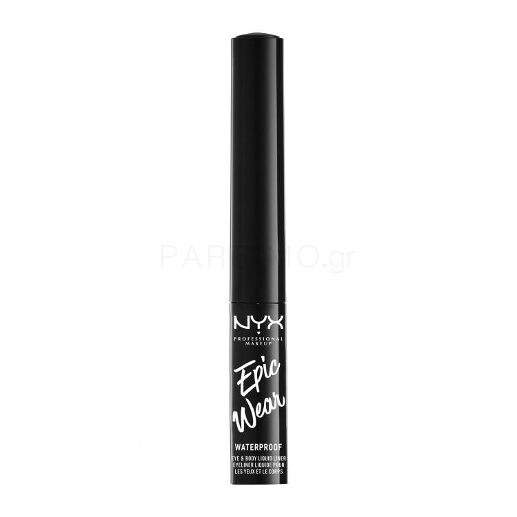 NYX Professional Makeup Epic Wear Waterproof Eyeliner για γυναίκες 3,5 ml Απόχρωση 01 Black