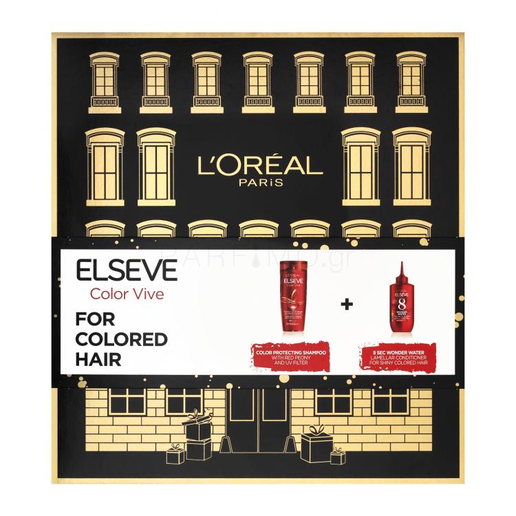 L&#039;Oréal Paris Elseve Color-Vive Σετ δώρου Σαμπουάν Elseve Color Vive 250 ml + μαλακτικό μαλλιών Elseve Color Vive 8 Second Wonder Water 200 ml