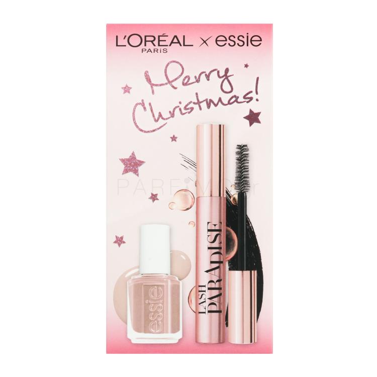 L&#039;Oréal Paris Merry Christmas! Σετ δώρου Μάσκαρα Lash Paradise 6,4 ml + βερνίκι νυχιών Essie Nail Color 13,5 ml 11 Not Just A Pretty Face