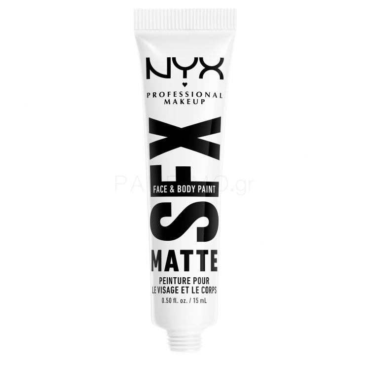 NYX Professional Makeup SFX Face And Body Paint Matte Make up για γυναίκες 15 ml Απόχρωση 06 White Frost
