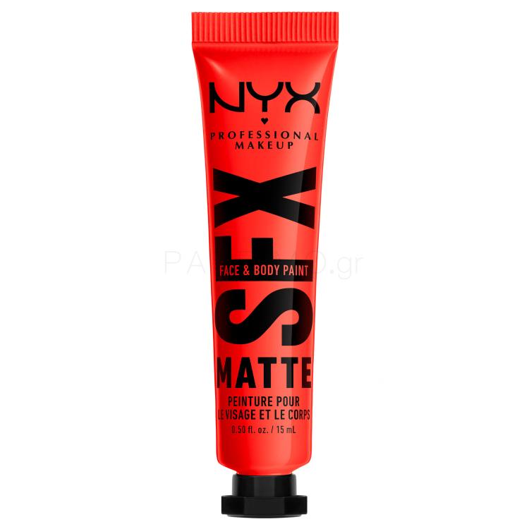 NYX Professional Makeup SFX Face And Body Paint Matte Make up για γυναίκες 15 ml Απόχρωση 02 Fired Up