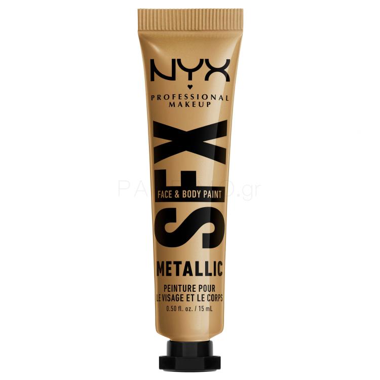 NYX Professional Makeup SFX Face And Body Paint Metallic Make up για γυναίκες 15 ml Απόχρωση 05 Gold Dusk