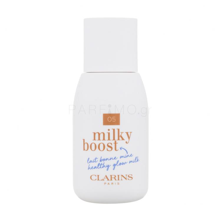Clarins Milky Boost Make up για γυναίκες 50 ml Απόχρωση 05 Milky Sandalwood