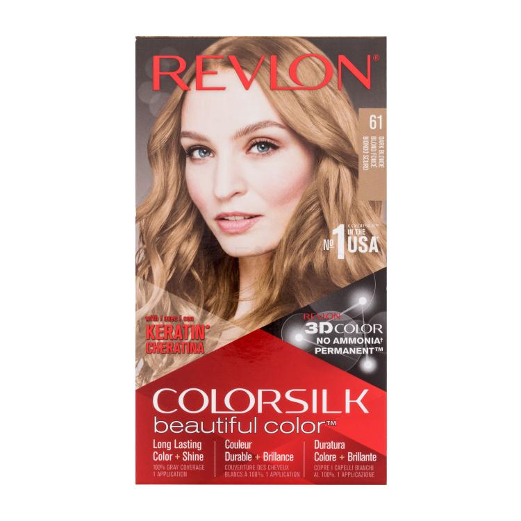 Revlon Colorsilk Beautiful Color Βαφή μαλλιών για γυναίκες Απόχρωση 61 Dark Blonde Σετ