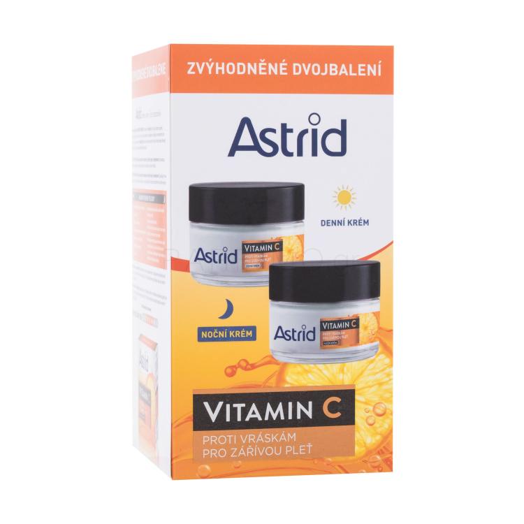 Astrid Vitamin C Duo Set Σετ δώρου Κρέμα προσώπου ημέρας Vitamin C Day Cream 50 ml + κρέμα προσώπου νύχτας Vitamin C Night Cream 50 ml