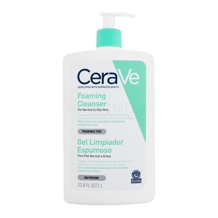CeraVe Facial Cleansers Foaming Cleanser Καθαριστικό τζελ για γυναίκες 1000 ml