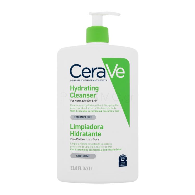 CeraVe Facial Cleansers Hydrating Γαλάκτωμα καθαρισμού για γυναίκες 1000 ml