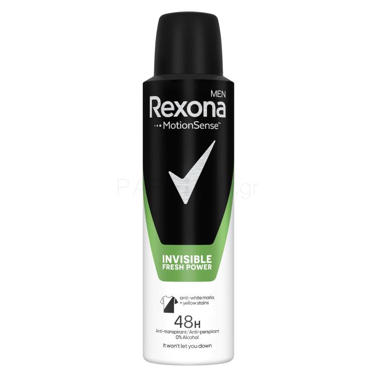 Rexona Men Invisible Fresh Power Αντιιδρωτικό για άνδρες 150 ml