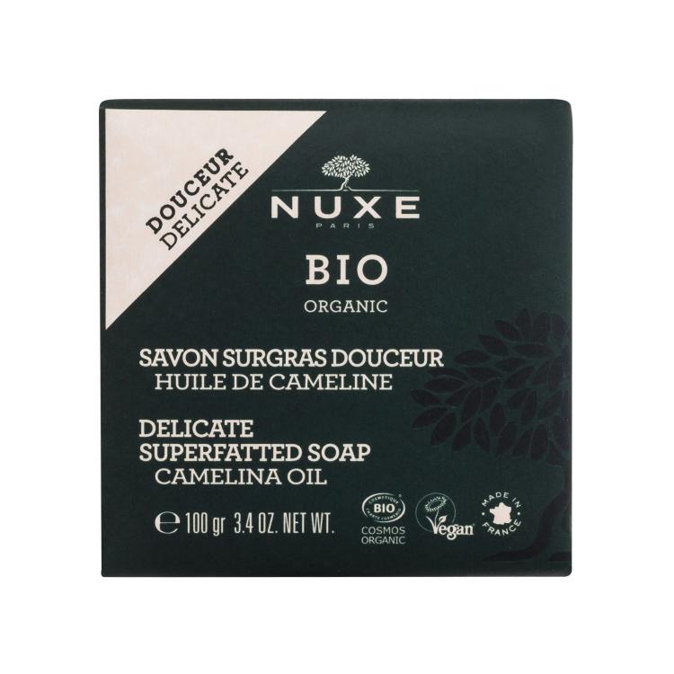 NUXE Bio Organic Delicate Superfatted Soap Camelina Oil Στερεό σαπούνι για γυναίκες 100 gr