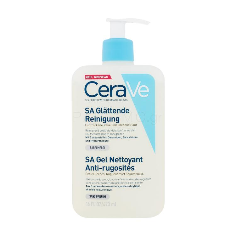 CeraVe Facial Cleansers SA Smoothing Καθαριστικό τζελ για γυναίκες 473 ml