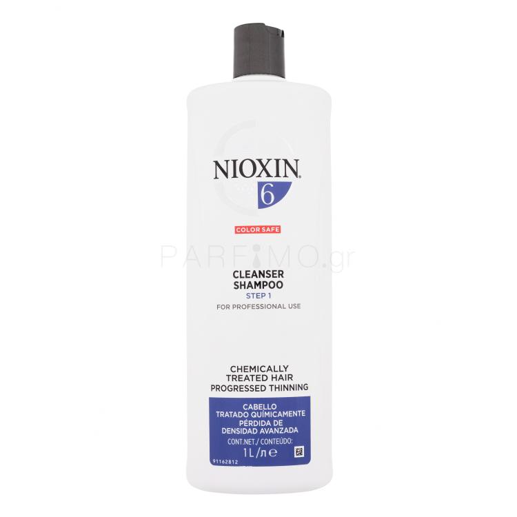 Nioxin System 6 Color Safe Cleanser Shampoo Σαμπουάν για γυναίκες 1000 ml