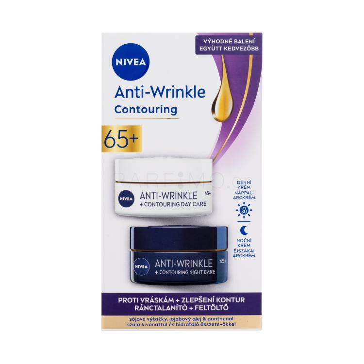 Nivea Anti-Wrinkle + Contouring Duo Pack Σετ δώρου Κρέμα προσώπου ημέρας Anti-Wrinkle Contouring SPF30 50 ml + κρέμα προσώπου νύχτας Anti-Wrinkle Contouring 50 ml