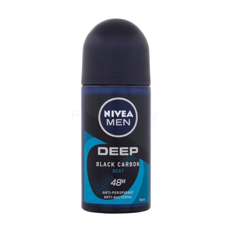 Nivea Men Deep Black Carbon Beat 48H Αντιιδρωτικό για άνδρες 50 ml