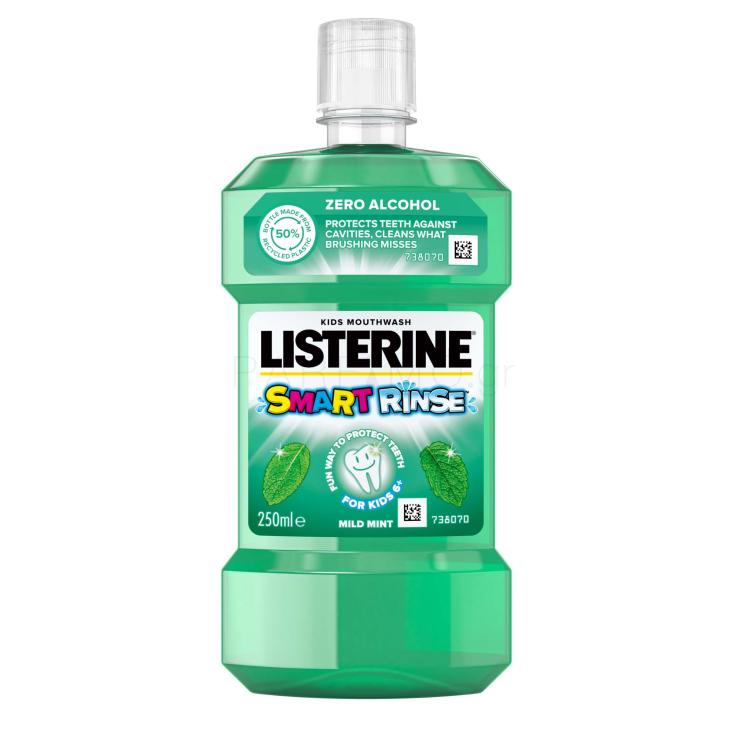 Listerine Smart Rinse Mild Mint Mouthwash Στοματικό διάλυμα για παιδιά 250 ml