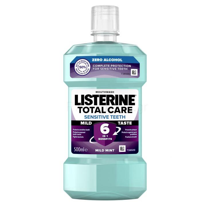 Listerine Total Care Sensitive Teeth Mild Taste Mouthwash 6 in 1 Στοματικό διάλυμα 500 ml
