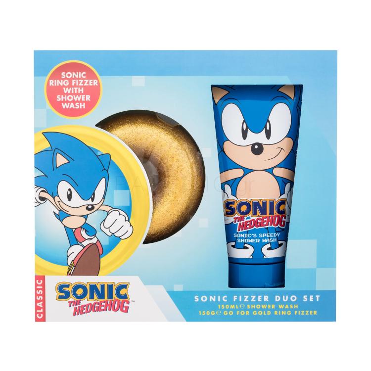 Sonic The Hedgehog Bath Fizzer Duo Set Σετ δώρου Διαλυτό bath bombs 150 g + αφρόλουτρο Sonic´s Speedy 150 ml
