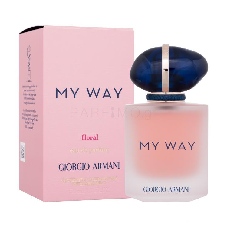 Giorgio Armani My Way Floral Eau de Parfum για γυναίκες Επαναπληρώσιμο 50 ml