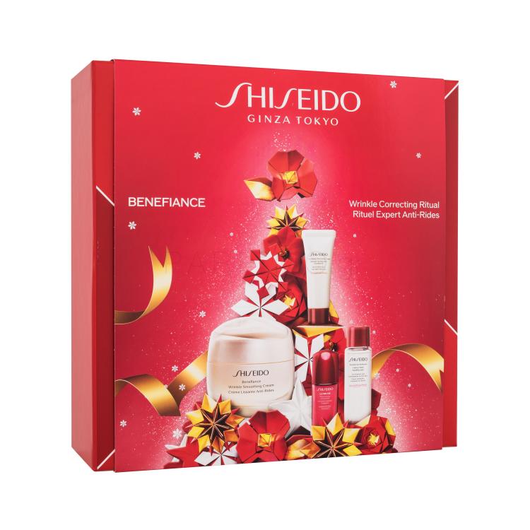 Shiseido Benefiance Wrinkle Correcting Ritual Σετ δώρου Κρέμα προσώπου ημέρας Benefiance 50 ml + αφρός καθαρισμού προσώπου Clarifying Cleansing Foam 15 ml + τονωτικό προσώπου Treatment Softener 30 ml + ορός προσώπου Ultimune 10 ml