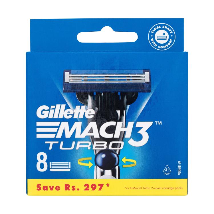 Gillette Mach3 Turbo Ανταλλακτικές λεπίδες για άνδρες Σετ