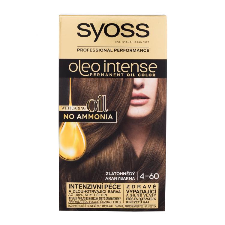 Syoss Oleo Intense Permanent Oil Color Βαφή μαλλιών για γυναίκες 50 ml Απόχρωση 4-60 Gold Brown
