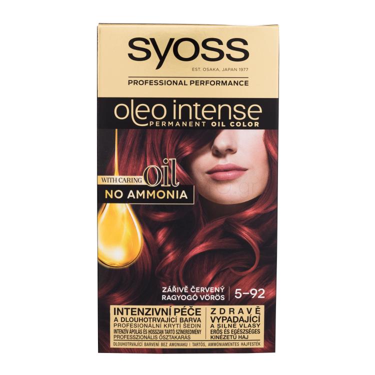 Syoss Oleo Intense Permanent Oil Color Βαφή μαλλιών για γυναίκες 50 ml Απόχρωση 5-92 Bright Red