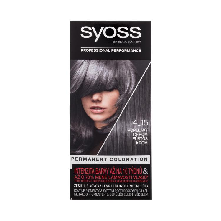 Syoss Permanent Coloration Βαφή μαλλιών για γυναίκες 50 ml Απόχρωση 4-15 Dusty Chrome