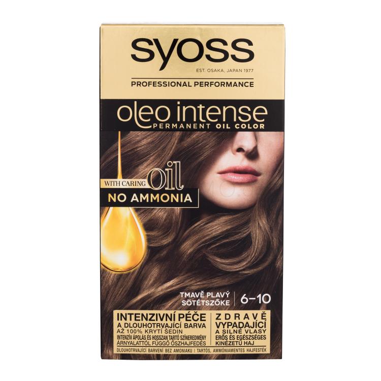 Syoss Oleo Intense Permanent Oil Color Βαφή μαλλιών για γυναίκες 50 ml Απόχρωση 6-10 Dark Blond