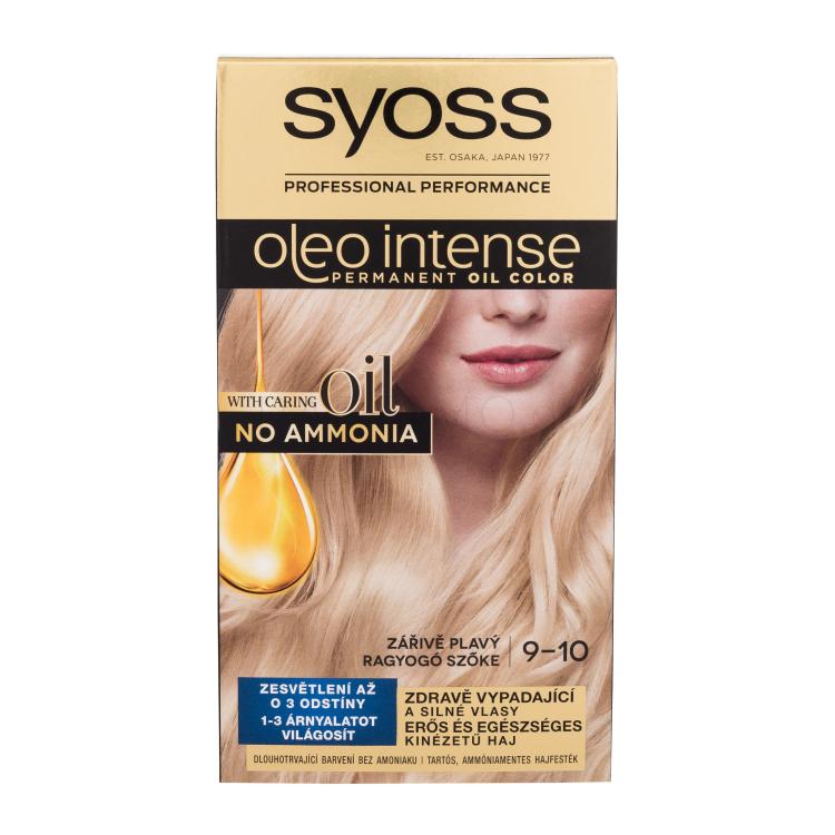 Syoss Oleo Intense Permanent Oil Color Βαφή μαλλιών για γυναίκες 50 ml Απόχρωση 9-10 Bright Blond
