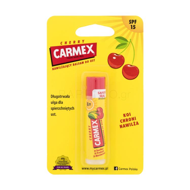 Carmex Cherry SPF15 Βάλσαμο για τα χείλη για γυναίκες 4,25 gr