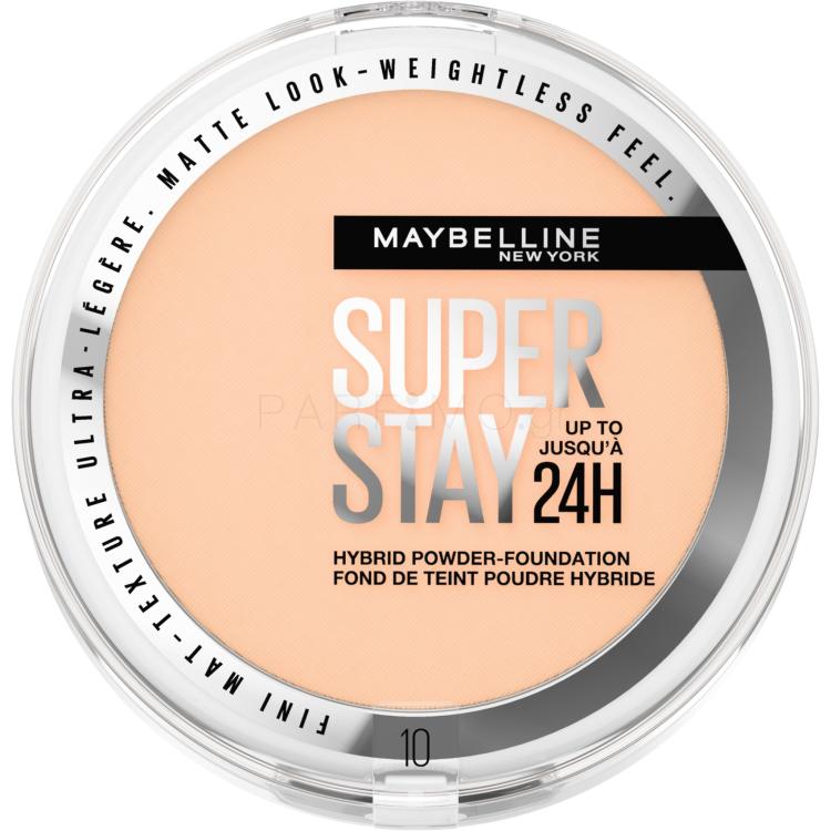Maybelline Superstay 24H Hybrid Powder-Foundation Make up για γυναίκες 9 gr Απόχρωση 10