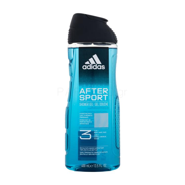 Adidas After Sport Shower Gel 3-In-1 Αφρόλουτρο για άνδρες 400 ml