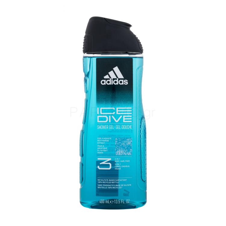 Adidas Ice Dive Shower Gel 3-In-1 Αφρόλουτρο για άνδρες 400 ml