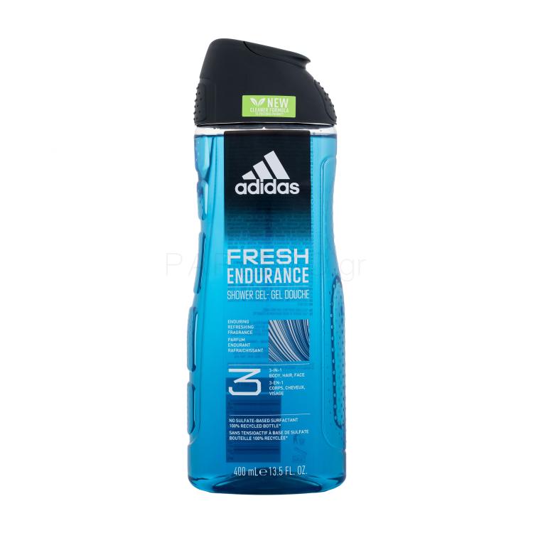 Adidas Fresh Endurance Shower Gel 3-In-1 New Cleaner Formula Αφρόλουτρο για άνδρες 400 ml