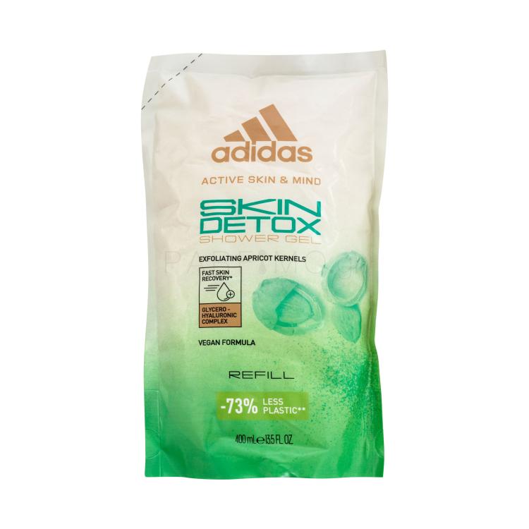 Adidas Skin Detox Αφρόλουτρο για γυναίκες Συσκευασία &quot;γεμίσματος&quot; 400 ml