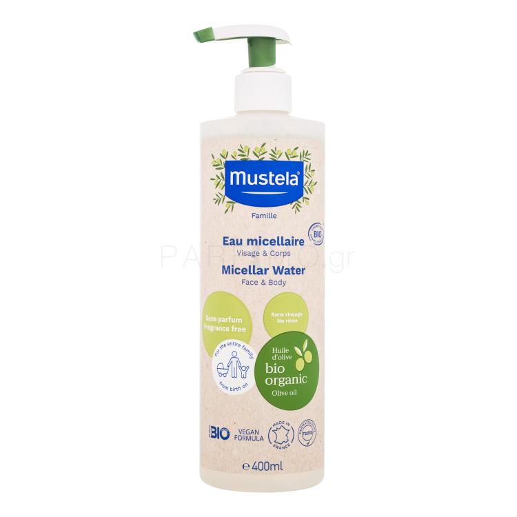 Mustela Bio Micellar Water Μικυλλιακό νερό για παιδιά 400 ml