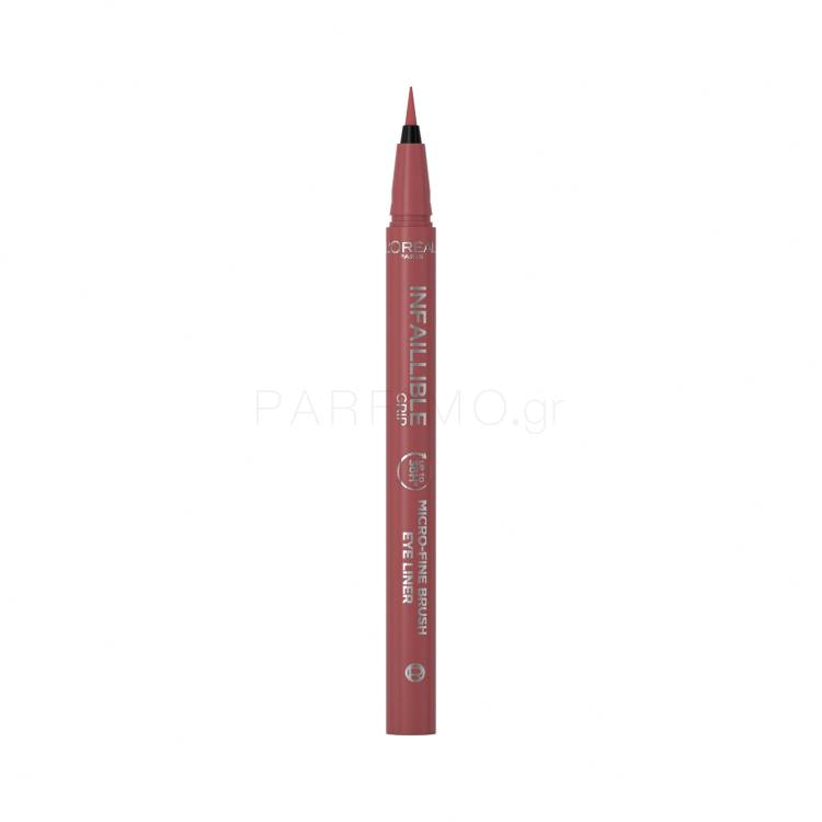 L&#039;Oréal Paris Infaillible Grip 36H Micro-Fine Brush Eye Liner Eyeliner για γυναίκες 0,4 gr Απόχρωση 03 Ancient Rose