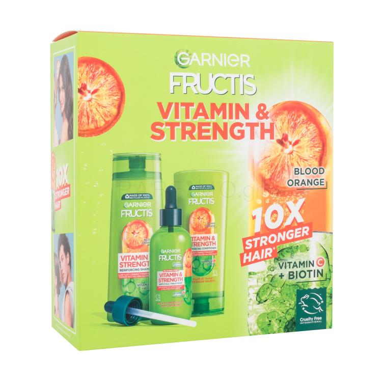 Garnier Fructis Vitamin &amp; Strength Σαμπουάν για γυναίκες Σετ ελλατωματική συσκευασία