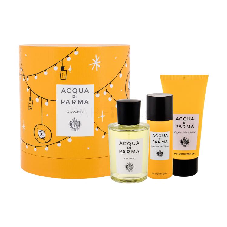 Acqua di Parma Colonia Σετ δώρου αποσμητικό 100 ml + αφρόλουτρο 75 ml + αποσμητικό 50 ml κατεστραμμένη συσκευασία