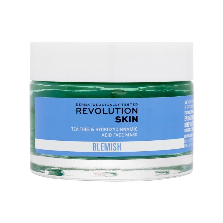 Revolution Skincare Blemish Tea Tree &amp; Hydroxycinnamic Acid Face Mask Μάσκα προσώπου για γυναίκες 50 ml
