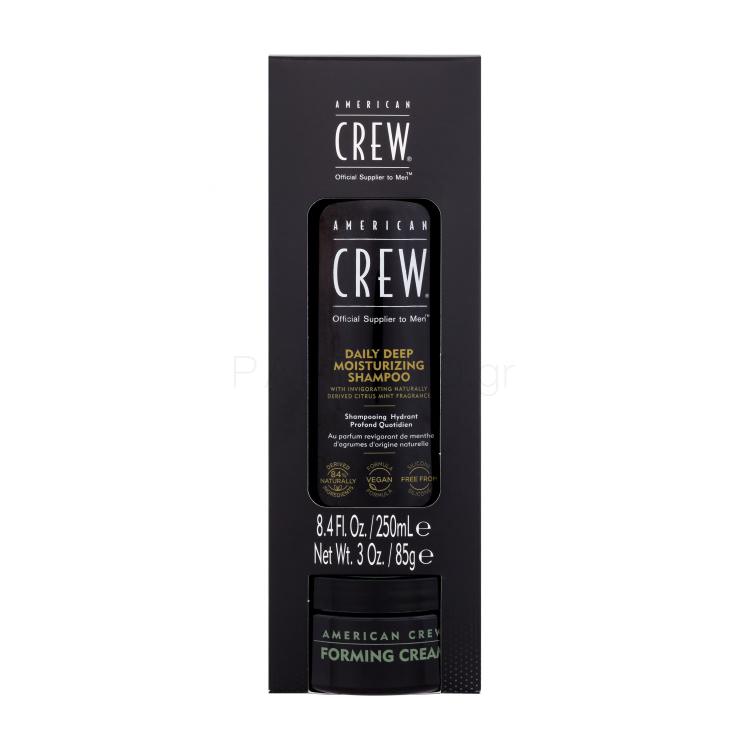 American Crew Daily Deep Moisturizing Σετ δώρου Σαμπουάν Daily Deep Moisturizing Shampoo 250 ml + κρέμα μαλλιών Forming Cream 85 g