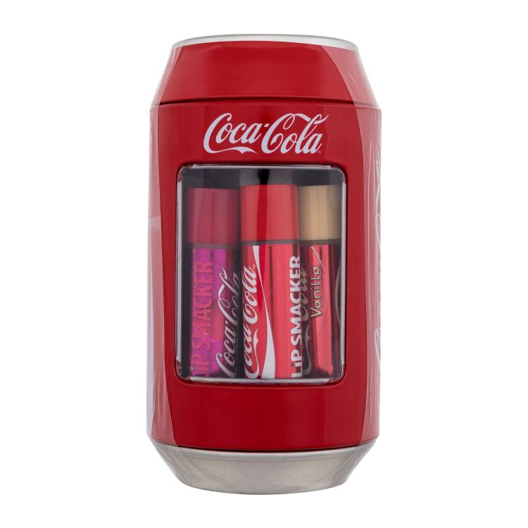 Lip Smacker Coca-Cola Can Collection Σετ δώρου Βάλσαμο χειλιών 6 x 4 g + μεταλλικό κουτί