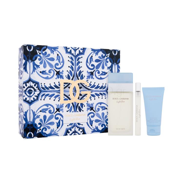 Dolce&amp;Gabbana Light Blue Σετ δώρου EDT 100 ml + κρέμα σώματος 50 ml + EDT 10 ml